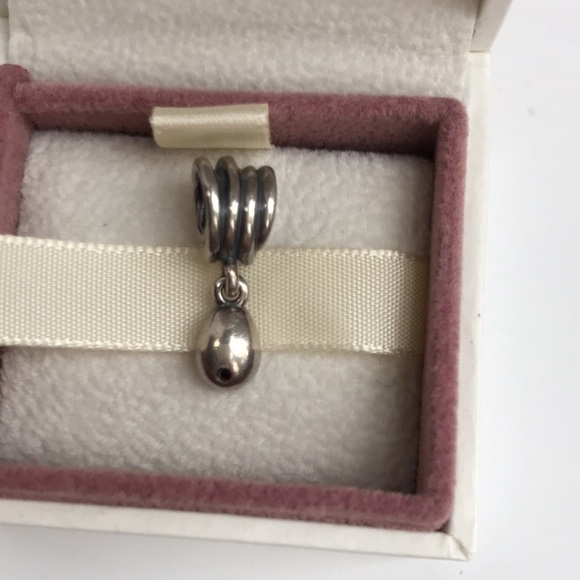 Pandora Genesis 925 Silver 14K Gold Rhodolite Dangle Charm Retired - Picture 9 of 15